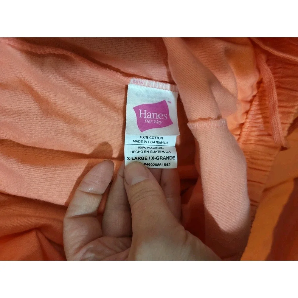 Vtge NWT 2000 Orange Size XL Pull‎ On Cotton Shorts Light Coral